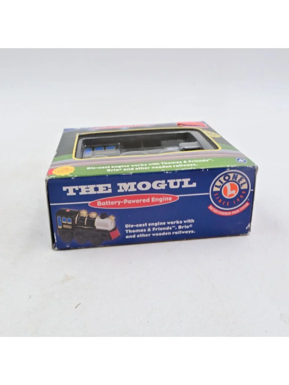 Learning Curve Lionel The Mogul Battery Train Engine Wooden Railway 92353 NEW